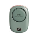 DQ203 Lazy Hanging Neck Fan USB Mini Desktop Large Wind Fan(Green )