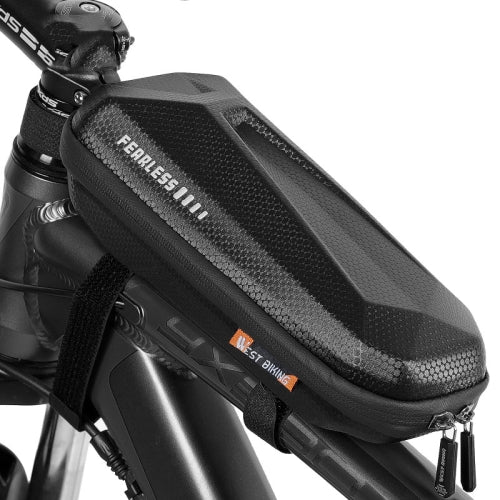 West Biking EVA Hard Shell Bicycle Front Bag Mountain Road Bike Front Beam Bag Riding Equipment