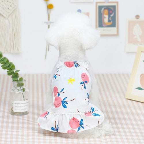 Pet Clothing Dog Cat Dress Bayberry Skirt, Size: XS(Pink)
