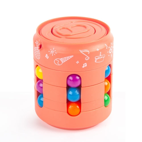 2 PCS Mining Pressure Cans Magic Cube Children Intellectual Development Toys(Grapefruit Color )