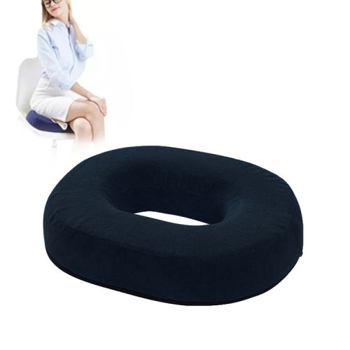 Slow Resilience Memory Foam Office Hip Pad After Hemorrhoids Operation Cushion(Black)