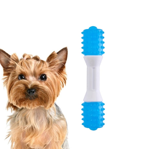 Nylon TPU Two-Color Bite Stick Puppy Toy Bone Teddy Golden Retriever Molar Toys, Specification: Medium Dentist