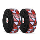 WEST BIKING YP0804045 Color PU Handlebars Stain Resistant Washable Non-Slip Bicycle Straps Cycling Accessories(Red White)