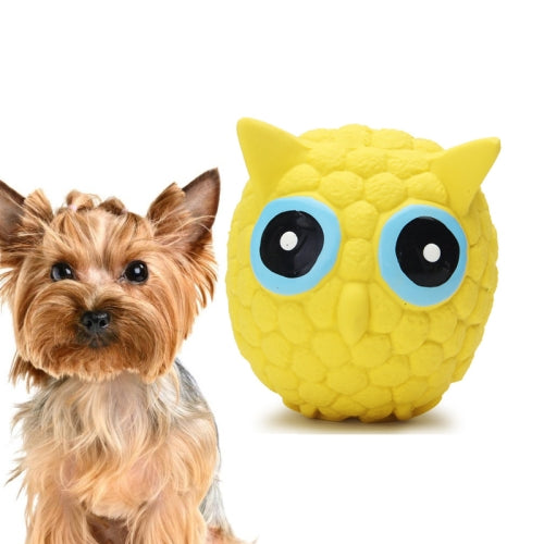 Wear-Resistant Bite Pet Toy Latex Sounding Dog Toy, Specification: Large Owl