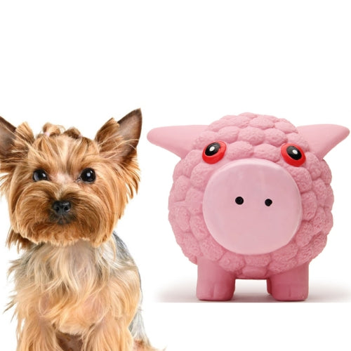 Wear-Resistant Bite Pet Toy Latex Sounding Dog Toy, Specification: Large Pig