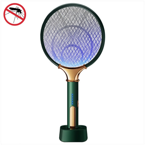 Hand-Held Wall-Mounted Mosquito Swatter(Electroplating Green)