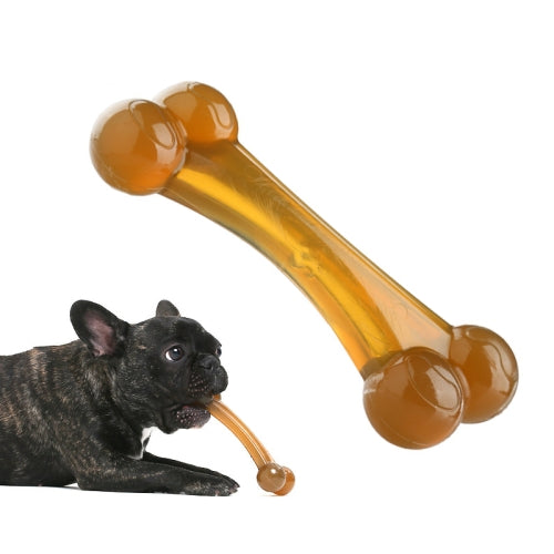 Nylon PU Dog Molar Stick Cleaning Dog Bite Toy, Specification: Large Double Head Arched Bone