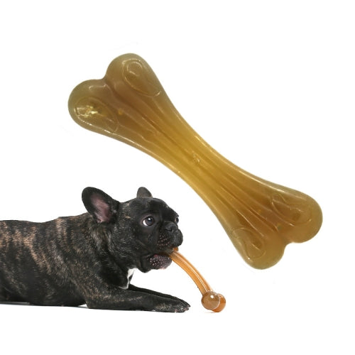 Nylon PU Dog Molar Stick Cleaning Dog Bite Toy, Specification: Large Double Bone