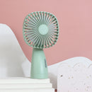 DainDi With Lights Hand-Held Small Fan Portable USB Charging Fan(Green)