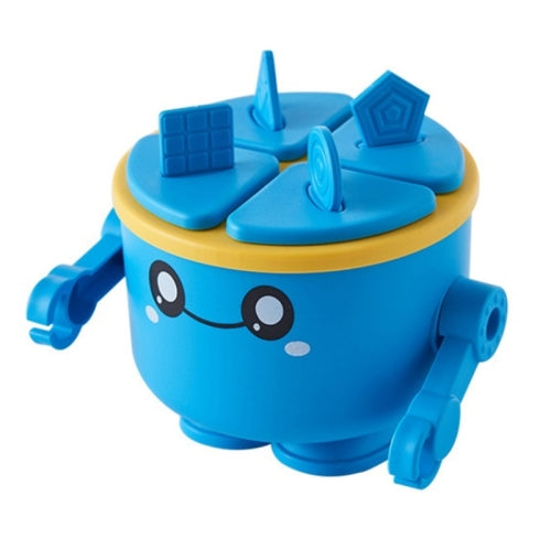 2 PCS Children Cartoon Silicone Ice Tray Homemade Ice Cream Mold, Specification: Robot (Blue)