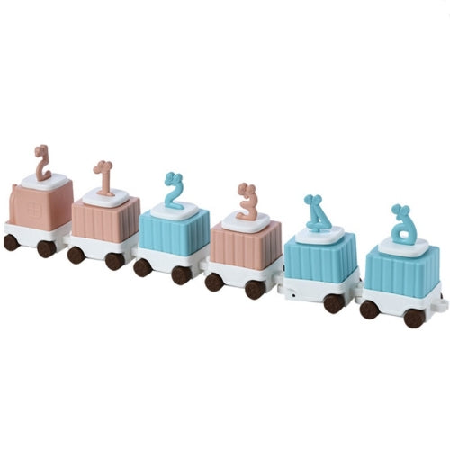 2 PCS Children Cartoon Silicone Ice Tray Homemade Ice Cream Mold, Specification: Small Train