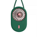 Lanyard Hanging Neck Fan Foldable Desktop Handheld Portable USB Mini Silent Fan(Green)