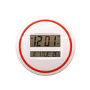 3883 Electronic Mute Wall Clock Electronic Living Room Wall Clock(White)