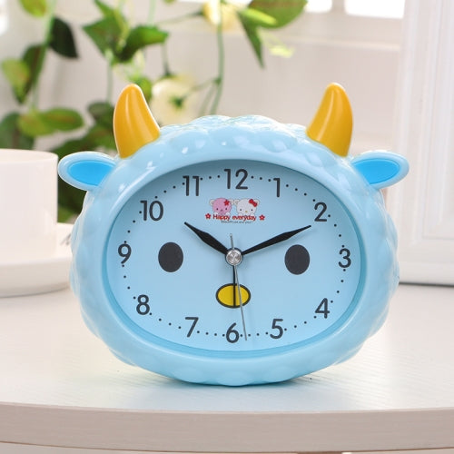 2 PCS 8364 Children Student Getting Bed Bedroom Alarm Clock Bed Mute Night Light Table Clock(Blue)