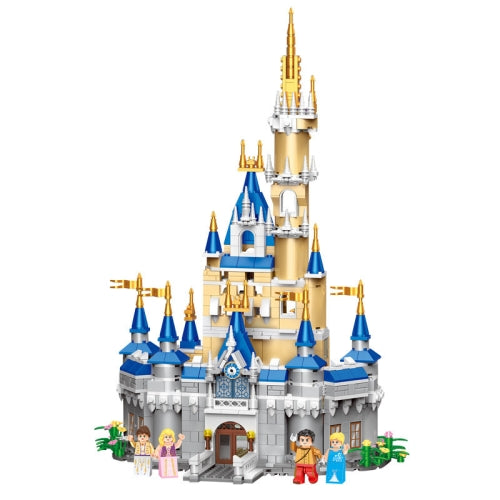 XP96029A Fairy Tale Castle Small Particles High Difficulty Puzzle Building Blocks Toy