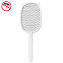M-100 Home Handheld USB Mosquito Swatter Multifunctional LED Mosquito Killer(Sky White)