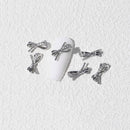 8 PCS Three-Dimensional Metal Nail Art Bow Nail Jewelry 1836