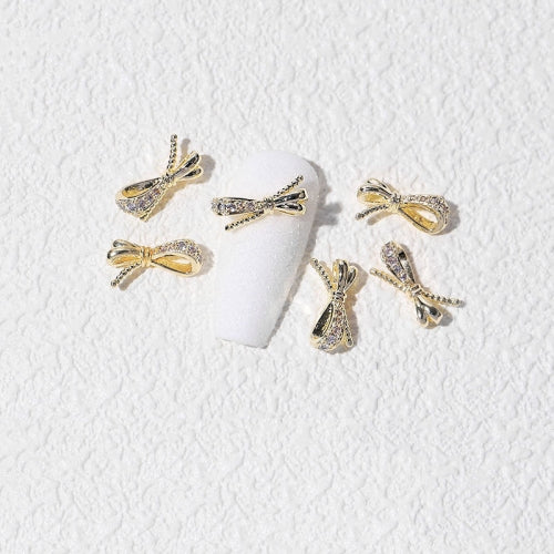 8 PCS Three-Dimensional Metal Nail Art Bow Nail Jewelry 1837