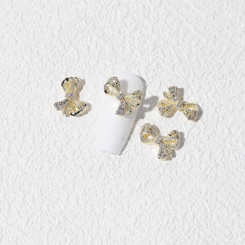 8 PCS Three-Dimensional Metal Nail Art Bow Nail Jewelry 1840