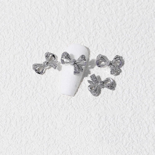 8 PCS Three-Dimensional Metal Nail Art Bow Nail Jewelry 1841