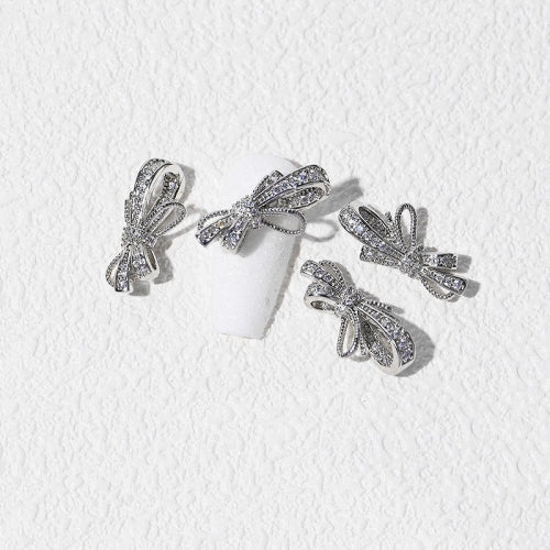 8 PCS Three-Dimensional Metal Nail Art Bow Nail Jewelry 1843