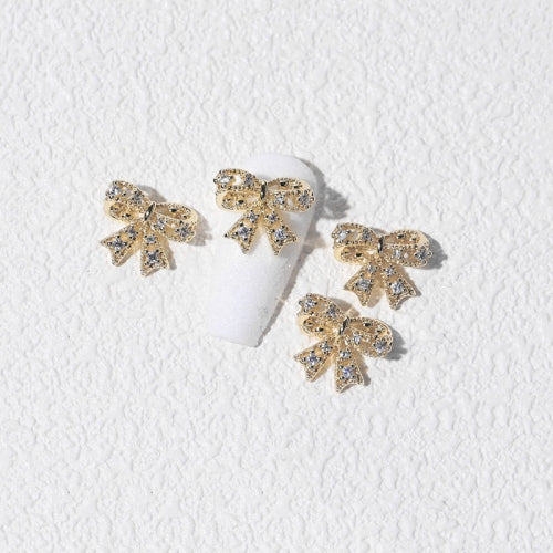 8 PCS Three-Dimensional Metal Nail Art Bow Nail Jewelry 1846