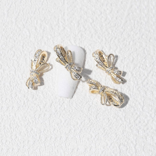 8 PCS Three-Dimensional Metal Nail Art Bow Nail Jewelry 1847
