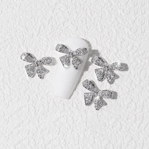 8 PCS Three-Dimensional Metal Nail Art Bow Nail Jewelry 1850