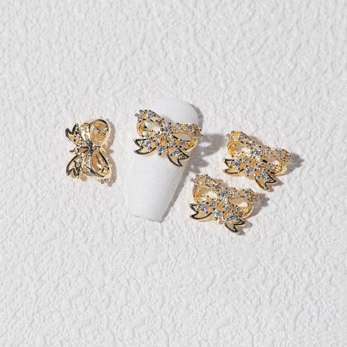 8 PCS Three-Dimensional Metal Nail Art Bow Nail Jewelry 1853