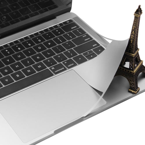 JRC 2 In 1 Full Support Sticker + Touchpad Film Computer Full Wrist Support Sticker Set For MacBook Air 13.3 A2179 (2020)(Fruit Silver)