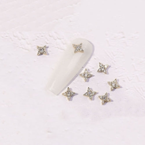 10 PCS Zircon Retro Three-Dimensional Nail Art Diamond Nail Jewelry 1858