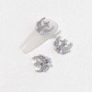 10 PCS Zircon Retro Three-Dimensional Nail Art Diamond Nail Jewelry 1873
