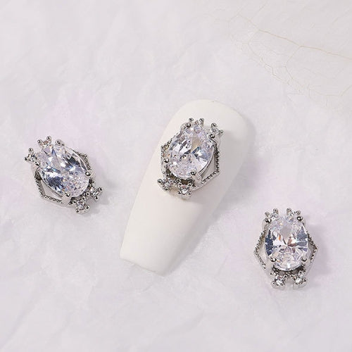 8 PCS Nail Art Zircon Three-Dimensional Nail Diamond Diy Crystal Flat Bottom Diamond Finished Decoration, Specification: 1886