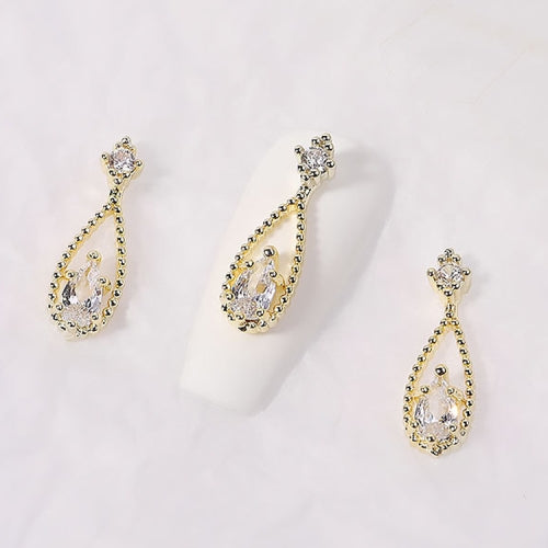8 PCS Nail Art Zircon Three-Dimensional Nail Diamond Diy Crystal Flat Bottom Diamond Finished Decoration, Specification: 1894