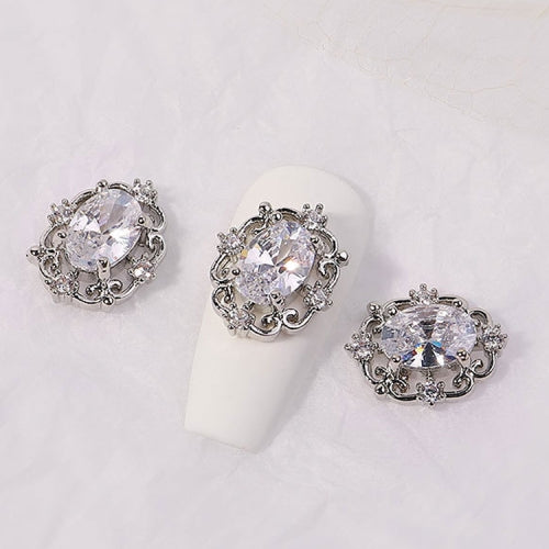 8 PCS Nail Art Zircon Three-Dimensional Nail Diamond Diy Crystal Flat Bottom Diamond Finished Decoration, Specification: 1896