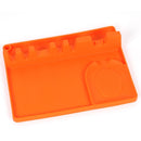2 in 1 Kitchen Silicone Spoon Holder Shelf Large (Orange)