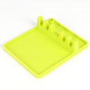 2 in 1 Kitchen Silicone Spoon Holder Shelf Medium (Green)