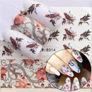 3 PCS Nail Sticker Set Decal Water Transfer Slider Nails Art Decoration, Color:YZWB014