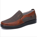 Low-cut Business Casual Soft Soles Flat Shoes for Men, Shoe Size:43(35936 Red Brown)