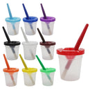Children Plastic Pen Cup Bristles Graffiti Painting Brush Set, Specification: HB-10 + 10