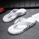Summer Men Flip Flops Beach Casual Water-Related Shoes Slippers, Size: 39(709 White)
