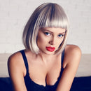 Female Blunt Bangs Short Straight Chemical Fiber Headgear