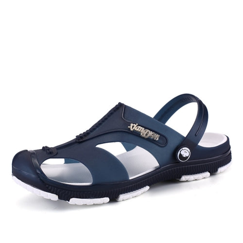 Summer Men Slippers Beaches Waterproof Upstream Breathable Sandals, Size: 40(Dark Blue)