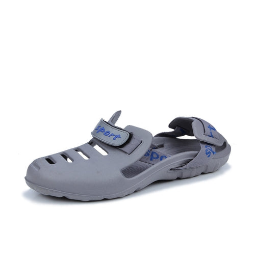 Men Beach Sandals Summer Sport Casual Shoes Slippers, Size: 41(Gray)