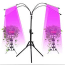 USB 20W 5V LED Plant Growth Supplement Light With RF Remote Control Floor Folding Tripod Without Power Adapter, Style: Round Version