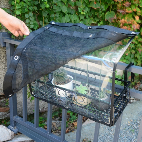 Flower Frame Sunshade Net Balcony Flower Sunscreen Rain Frame Cover Canopy, Specification: 60x24x30cm