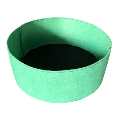 2 PCS 70x30cm 15L Felt Planting Barrel Indoor Outer Round Plant Bag Non-Woven Seedling Bag(Grass Green)
