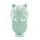 GZ-56 2 PCS Handheld USB Portable Silent Fan Mobile Phone Holder Mini Fan(Blue)