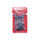 10 PCS / Set Mini Mirror Polished Opening Wrench Plum Two-Purpose Pocket Wrench, Style: Imperial