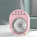 A-208 Mini USB Desktop Air Conditioner Humidifying Portable Cooling Fan(Cherry Powder)